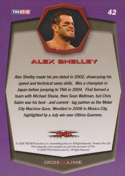 2008 TriStar TNA Cross the Line #42 Alex Shelley  Back