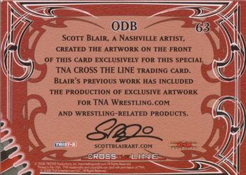 2008 TriStar TNA Cross the Line #63 ODB  Back