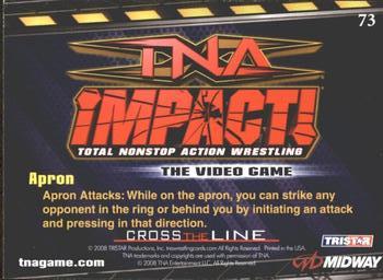 2008 TriStar TNA Cross the Line #73 A.J. Styles  Back
