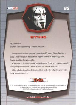 2008 TriStar TNA Cross the Line #82 Sting  Back