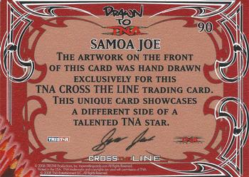 2008 TriStar TNA Cross the Line #90 Samoa Joe  Back