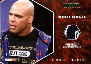 2008 TriStar TNA Cross the Line - Authentic Action Memorabilia #M-KA Kurt Angle  Front
