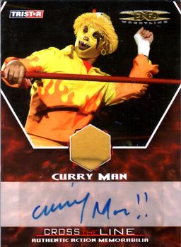 2008 TriStar TNA Cross the Line - Authentic Action Autographed Memorabilia Gold #MCMA Curry Man  Front