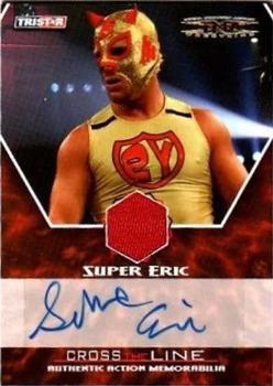 2008 TriStar TNA Cross the Line - Authentic Action Autographed Memorabilia Gold #MSEA Super Eric  Front