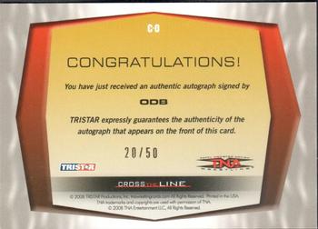 2008 TriStar TNA Cross the Line - Autographs Gold #C-O ODB  Back