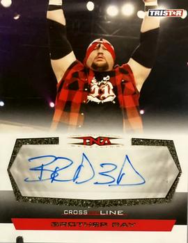 2008 TriStar TNA Cross the Line - Autographs Gold #C-BR Brother Ray  Front