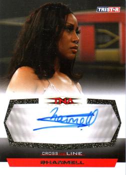 2008 TriStar TNA Cross the Line - Autographs Gold #C-S2 Sharmell  Front
