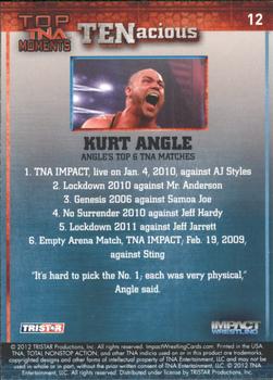 2012 TriStar Impact TNA TENacious #12 Kurt Angle Back