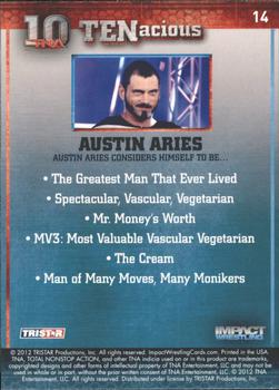 2012 TriStar Impact TNA TENacious #14 Austin Aries Back