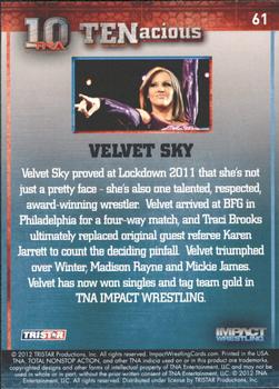 2012 TriStar Impact TNA TENacious #61 Velvet Sky Back
