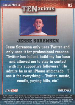 2012 TriStar Impact TNA TENacious #82 Jesse Sorensen Back