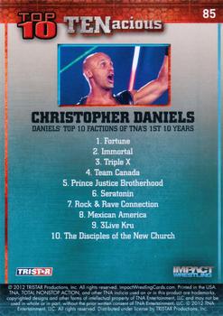 2012 TriStar Impact TNA TENacious #85 Christopher Daniels Back