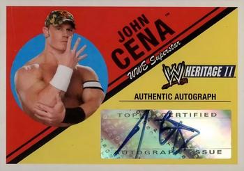 2006 Topps Heritage II WWE - Autographs #NNO John Cena  Front