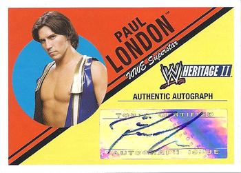 2006 Topps Heritage II WWE - Autographs #NNO Paul London  Front