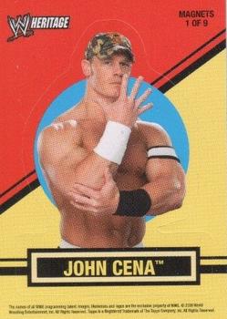 2006 Topps Heritage II WWE - Magnets #1 John Cena  Front