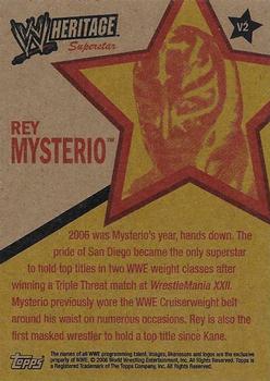 2006 Topps Heritage II WWE - Raw vs. Smackdown #V2 Rey Mysterio  Back