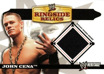 2006 Topps Heritage II WWE - Ringside Relics #NNO John Cena Front