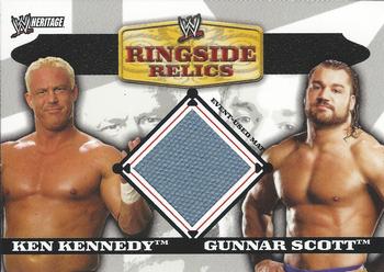 2006 Topps Heritage II WWE - Ringside Relics Doubles #NNO Ken Kennedy / Gunnar Scott  Front