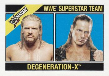 2006 Topps Heritage II WWE - Toppers #B1 Degeneration-X Front