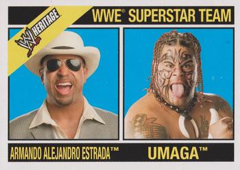 2006 Topps Heritage II WWE - Toppers #B9 Armando Alejandro Estrada & Umaga Front