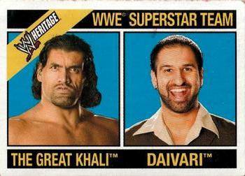 2006 Topps Heritage II WWE - Toppers #B10 The Great Khali and Daivari Front