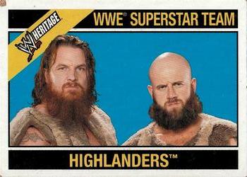 2006 Topps Heritage II WWE - Toppers #B11 Highlanders Front