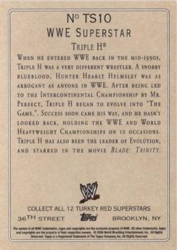 2006 Topps Heritage II WWE - Turkey Red Superstars #TS10 Triple H  Back