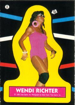 1985 O-Pee-Chee WWF Pro Wrestling Stars - Stickers #6 Wendi Richter Front