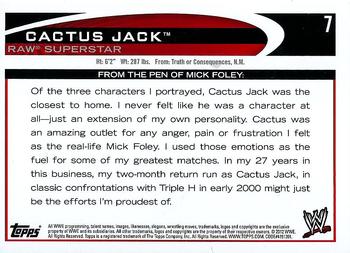 2012 Topps WWE #7b Cactus Jack Back