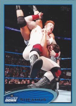 2012 Topps WWE - Blue #4 Sheamus  Front