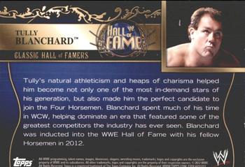 2012 Topps WWE - Classic Hall of Famers Autographs #12 Tully Blanchard  Back