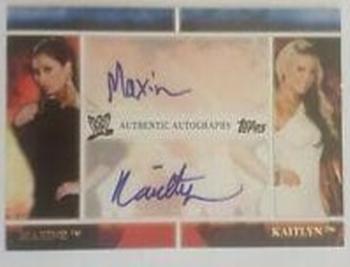 2012 Topps WWE - Dual Autographs #NNO Maxine / Kaitlyn Front