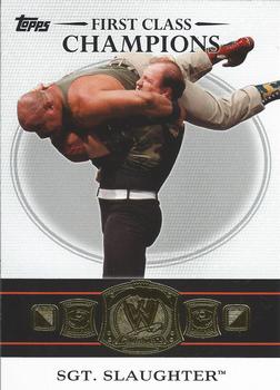 2012 Topps WWE - First Class Champions #2 Sgt. Slaughter  Front
