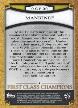2012 Topps WWE - First Class Champions #9 Mankind  Back