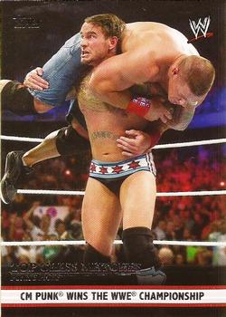 2012 Topps WWE - Top Class Matches Punk's Picks #6 CM Punk Wins the WWE Championship  Front