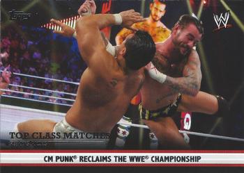 2012 Topps WWE - Top Class Matches Punk's Picks #8 CM Punk Reclaims the WWE Championship  Front