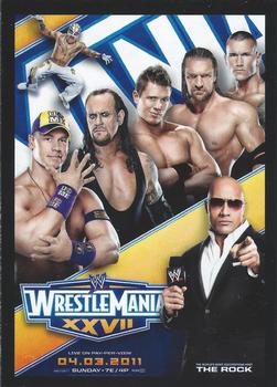 2012 Topps WWE - World Class Events #1 WrestleMania XXVII  Front