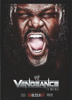 2012 Topps WWE - World Class Events #5 Vengeance 2011  Front
