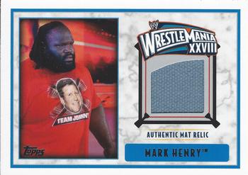 2012 Topps WWE - WrestleMania XXVIII Mat Relics #NNO Mark Henry  Front