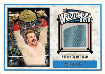 2012 Topps WWE - WrestleMania XXVIII Mat Relics #NNO Sheamus  Front