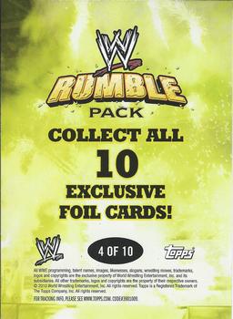 2010 Topps WWE Rumble Pack - Foil #4 Yoshi Tatsu Back