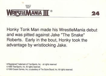 1990 Classic WWF The History of Wrestlemania #24 Honky Tonk Man / Jake 