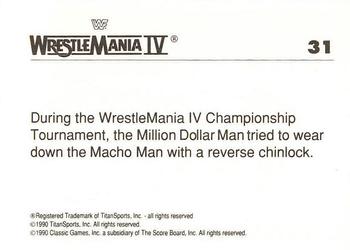 1990 Classic WWF The History of Wrestlemania #31 