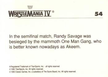 1990 Classic WWF The History of Wrestlemania #54 