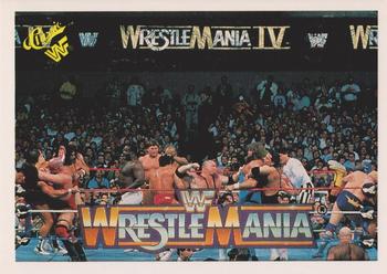 1990 Classic WWF The History of Wrestlemania #57 Wrestlemania IV Battle Royal Front