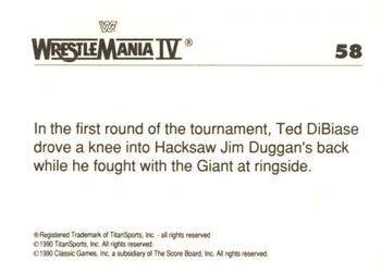 1990 Classic WWF The History of Wrestlemania #58 
