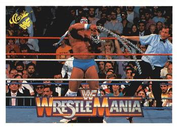 1990 Classic WWF The History of Wrestlemania #65 Ultimate Warrior Front