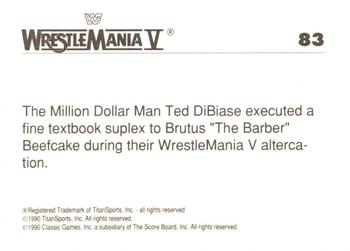 1990 Classic WWF The History of Wrestlemania #83 