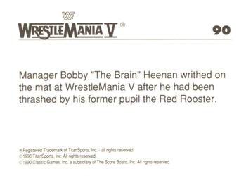 1990 Classic WWF The History of Wrestlemania #90 Bobby 