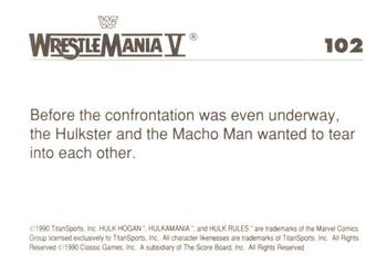 1990 Classic WWF The History of Wrestlemania #102 Hulk Hogan / 
